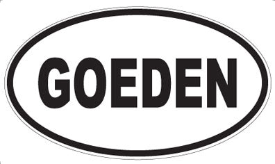 GOEDEN - Oval Magnet
