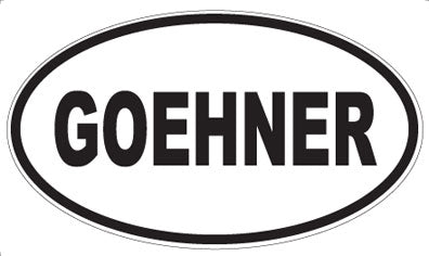 GOEHNER - Oval Magnet