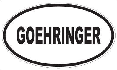 GOEHRINGER - Oval Magnet