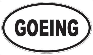 GOEING - Oval Magnet