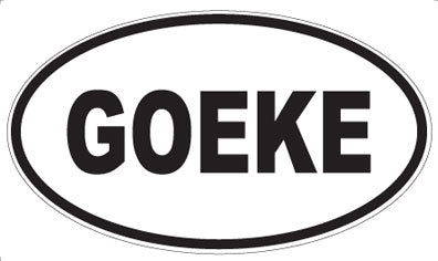 GOEKE - Oval Magnet