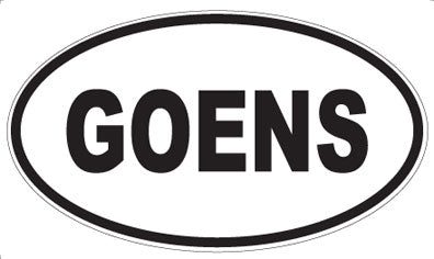 GOENS - Oval Magnet