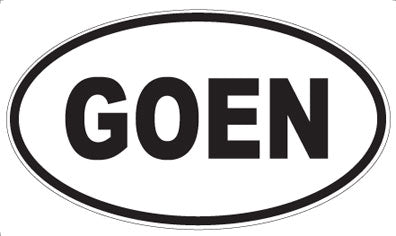 GOEN - Oval Magnet