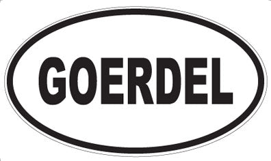 GOERDEL - Oval Magnet