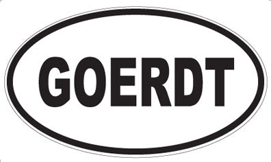 GOERDT - Oval Magnet