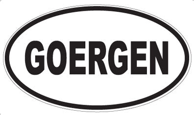 GOERGEN - Oval Magnet