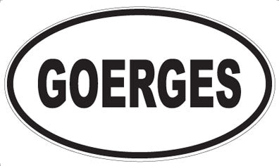GOERGES - Oval Sticker