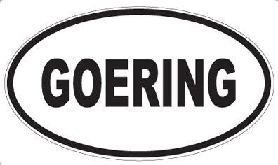 GOERING - Oval Magnet