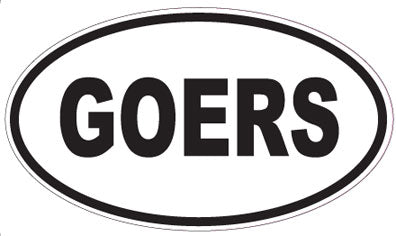 GOERS - Oval Magnet