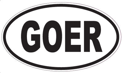 GOER - Oval Sticker