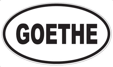 GOETHE - Oval Magnet