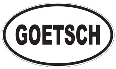 GOETSCH - Oval Magnet