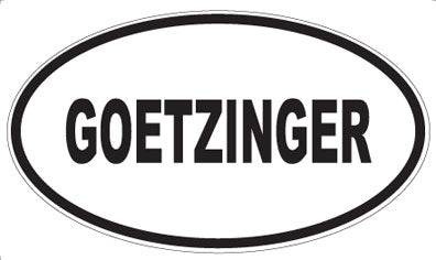 GOETZINGER - Oval Magnet