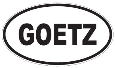 GOETZ - Oval Magnet