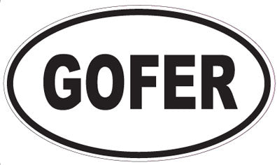 GOFER - Oval Sticker