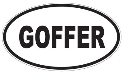 GOFFER - Oval Magnet