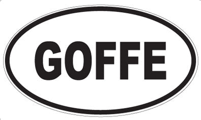 GOFFE - Oval Magnet