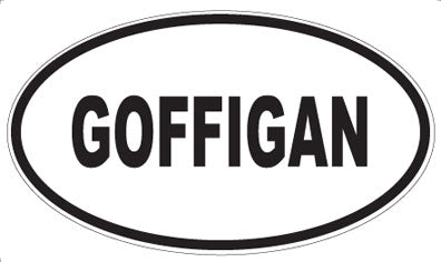 GOFFIGAN - Oval Sticker