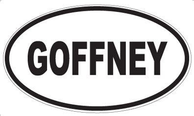 GOFFNEY - Oval Magnet