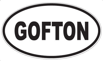 GOFTON - Oval Magnet