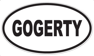 GOGERTY - Oval Magnet