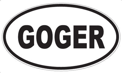 GOGER - Oval Magnet