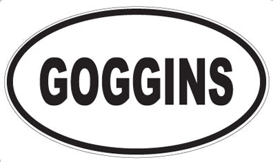 GOGGINS - Oval Magnet