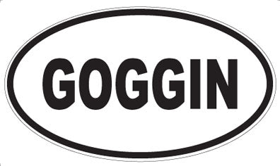 GOGGIN - Oval Magnet