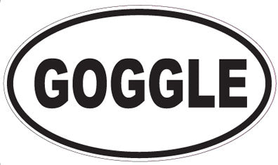GOGGLE - Oval Sticker