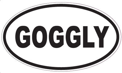 GOGGLY - Oval Sticker