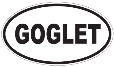 GOGLET - Oval Sticker