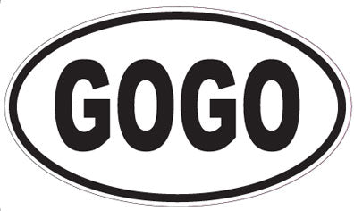 GOGO - Oval Sticker
