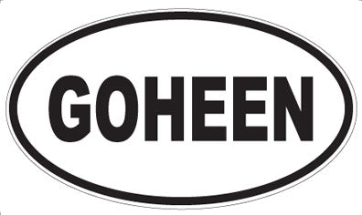 GOHEEN - Oval Magnet