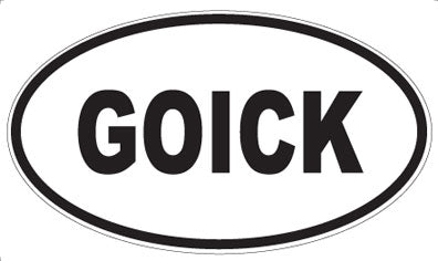 GOICK - Oval Magnet