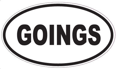 GOINGS - Oval Sticker