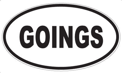 GOINGS - Oval Magnet