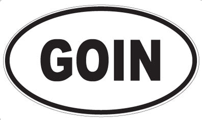 GOIN - Oval Magnet