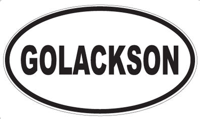 GOLACKSON - Oval Magnet