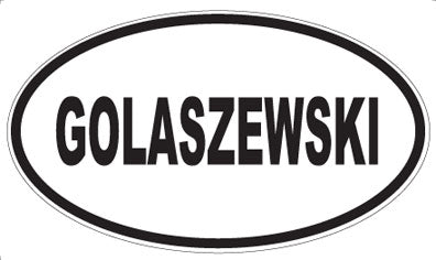 GOLASZEWSKI - Oval Magnet