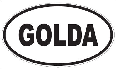 GOLDA - Oval Magnet