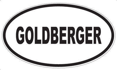 GOLDBERGER - Oval Sticker