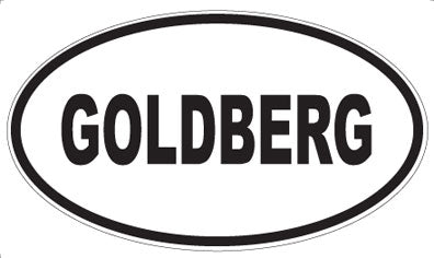 GOLDBERG - Oval Magnet