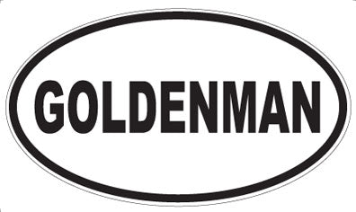 GOLDENMAN - Oval Magnet