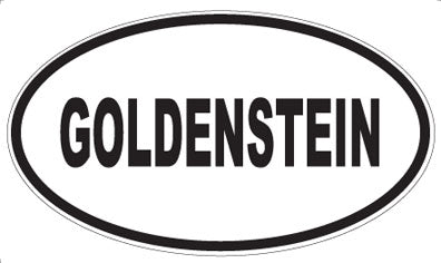 GOLDENSTEIN - Oval Magnet