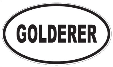 GOLDERER - Oval Magnet