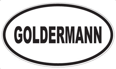 GOLDERMANN - Oval Magnet