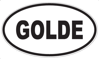 GOLDE - Oval Magnet