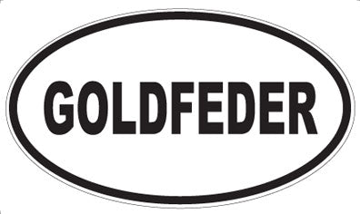 GOLDFEDER - Oval Magnet
