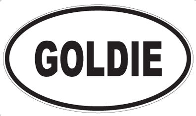 GOLDIE - Oval Magnet