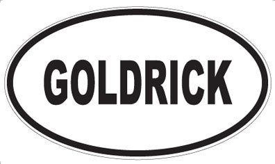 GOLDRICK - Oval Magnet
